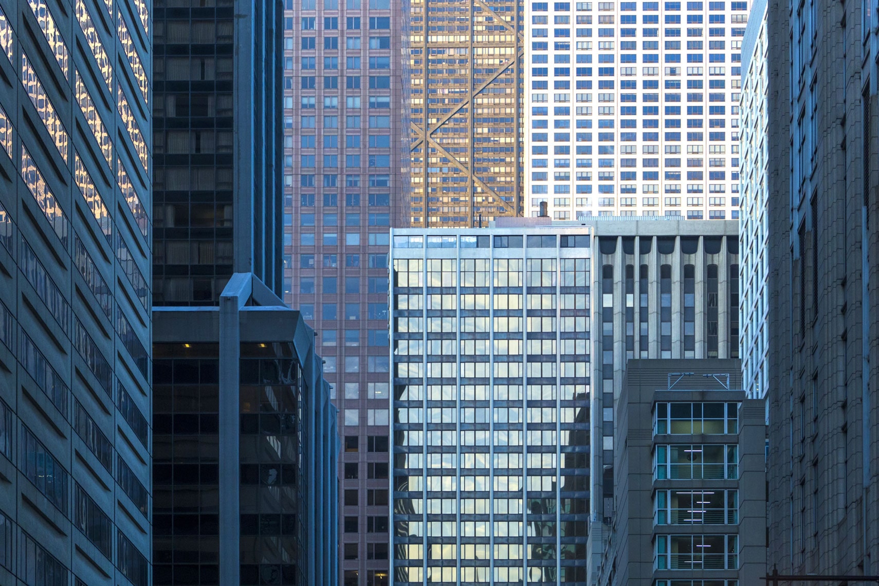 Abstract photo of city street architecture