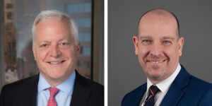 headshot of Peter Redmond and Richard Doherty side by side with names underneath